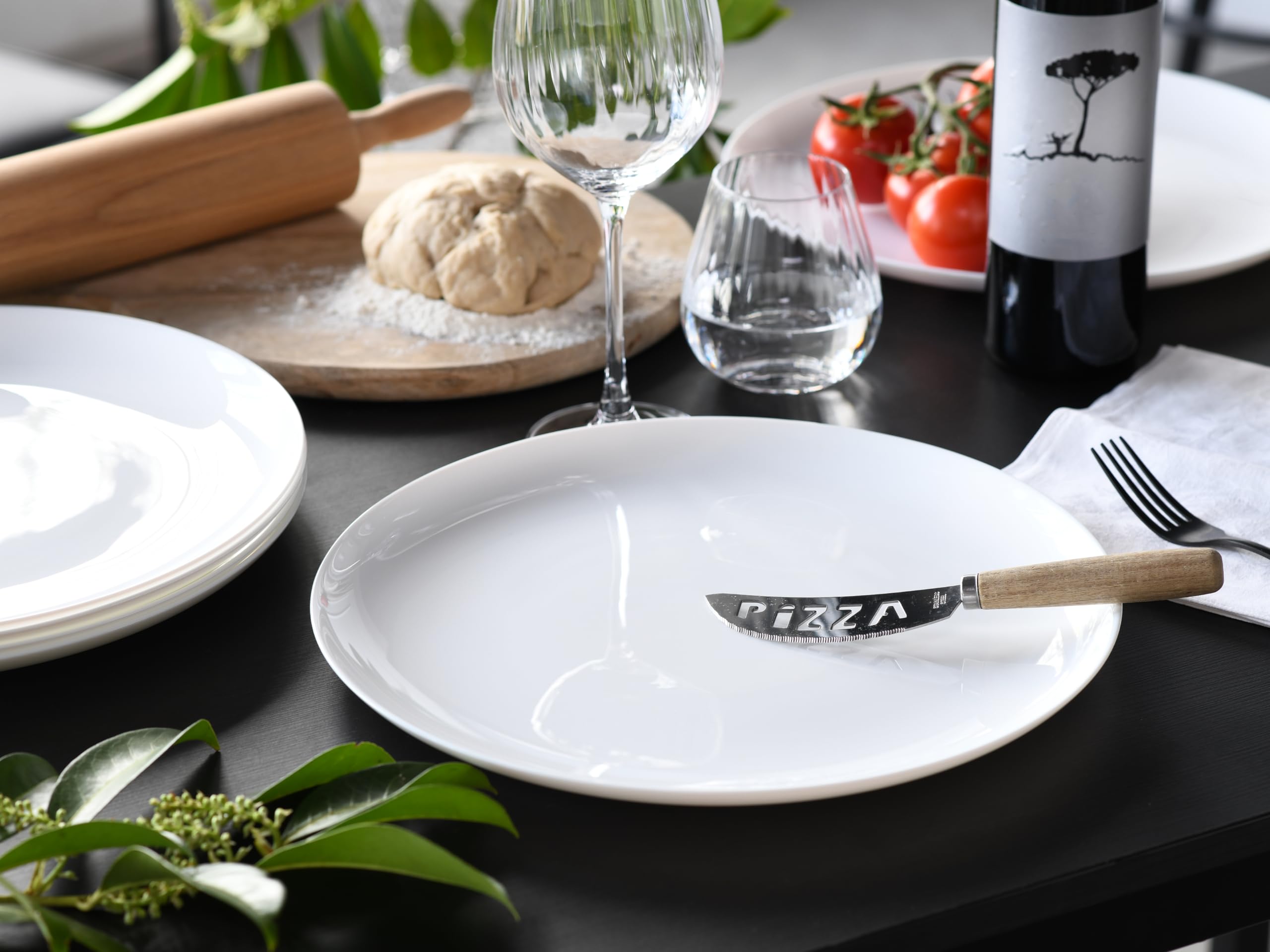 Luminarc, 15865, Série Italian Party, Assiette à Pizza 33cm 6 pièces