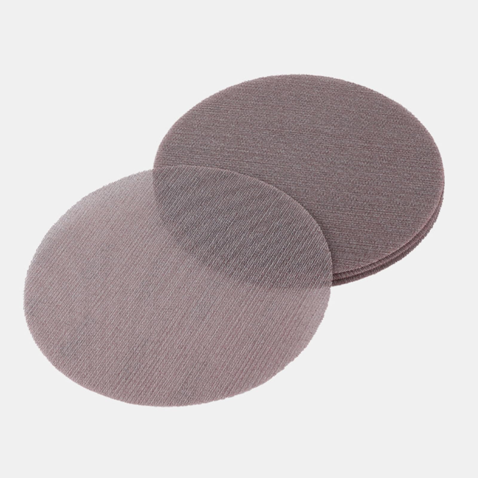 Almohadillas para lijadora orbital, papel de lija orbital, grano 320, 50 unidades, malla antibloqueo para coche, muebles de madera y suelo (8 pulgadas)