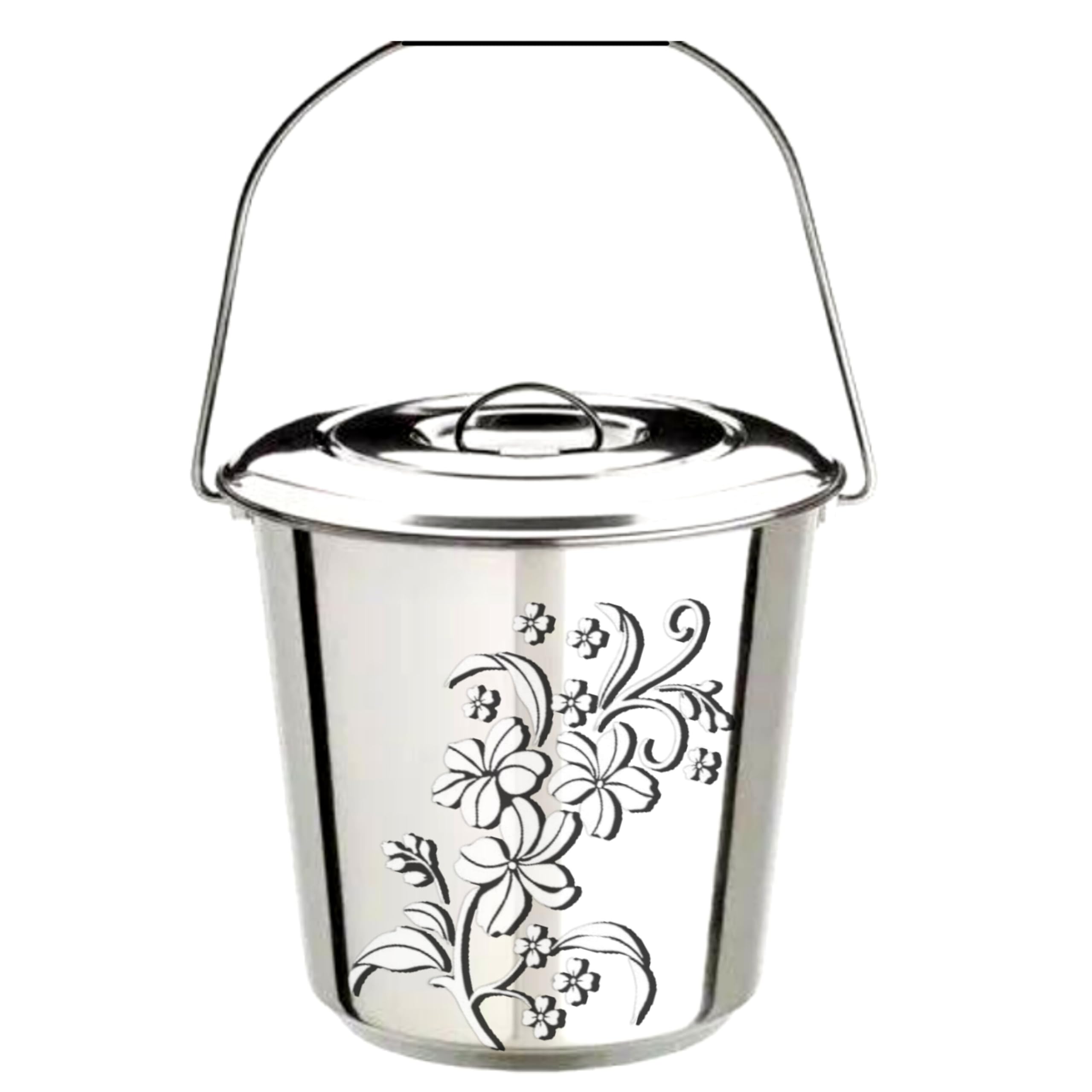 Stainless Steel Jointless Leak Proof Water Bucket(10 litres) (B0D6GQ2P3D) Amazon Price History, Amazon Price Tracker