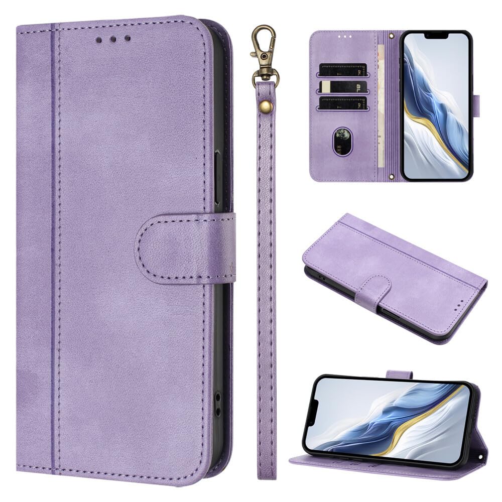 Étui Samsung Galaxy S24 Plus violet résolvant le risque de rayures d'écran avec son rabat - 8