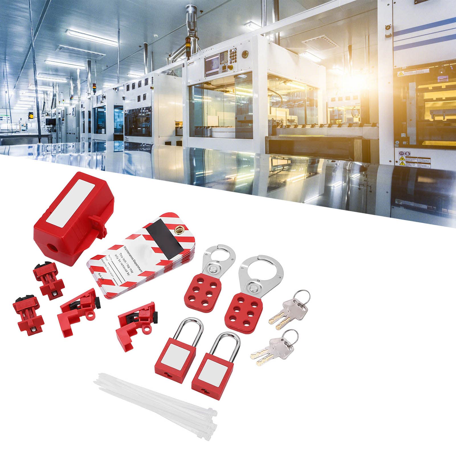Elektrisches Verschluss Tag Kit mit Nicht Leitfähigem Thermoplast, Nicht Anlaufend und Lichtbeständig Gegen Hohe Temperaturen, Zum Verriegeln Von Tag Stationen