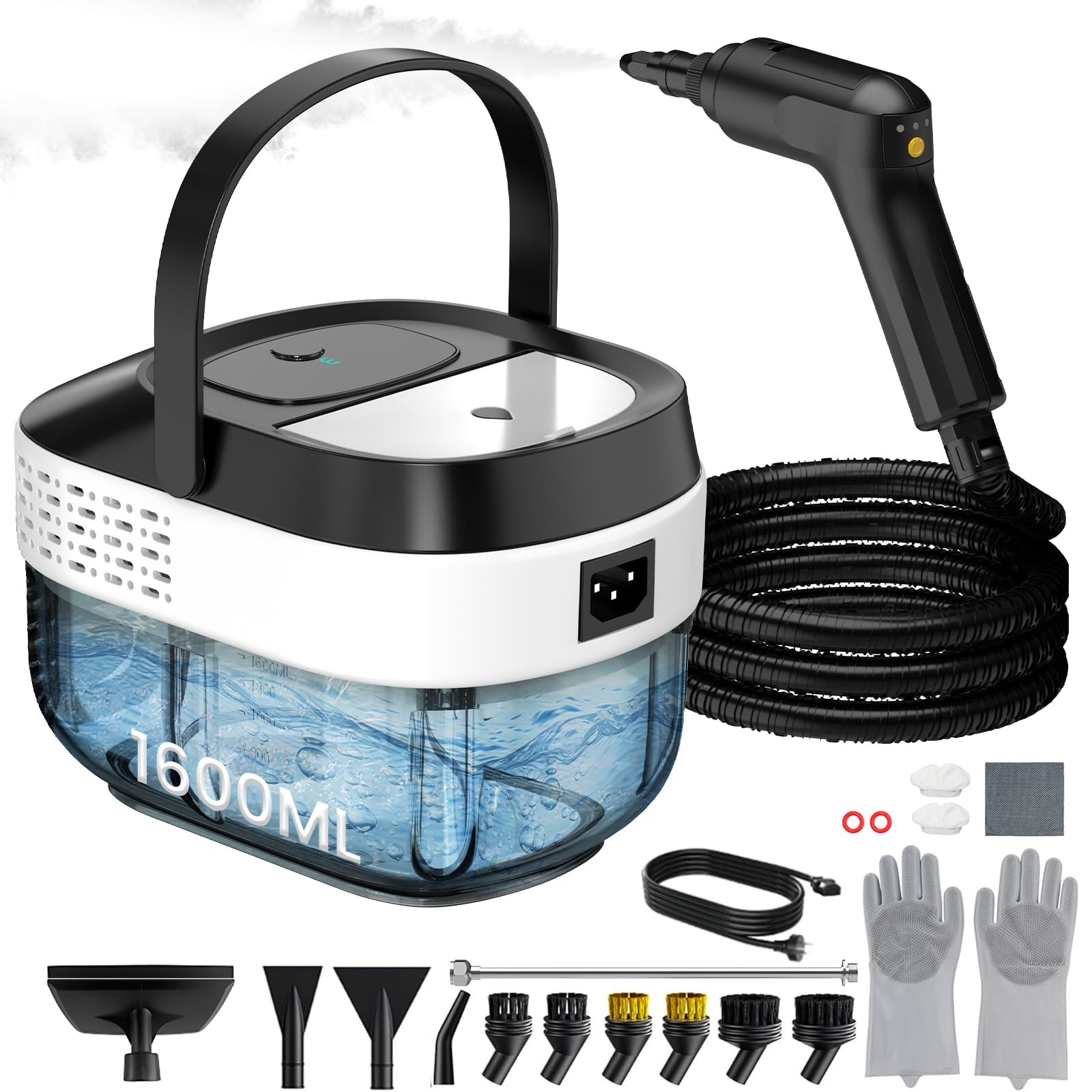 Granarbol Pressurized Steam Cleaner Black White