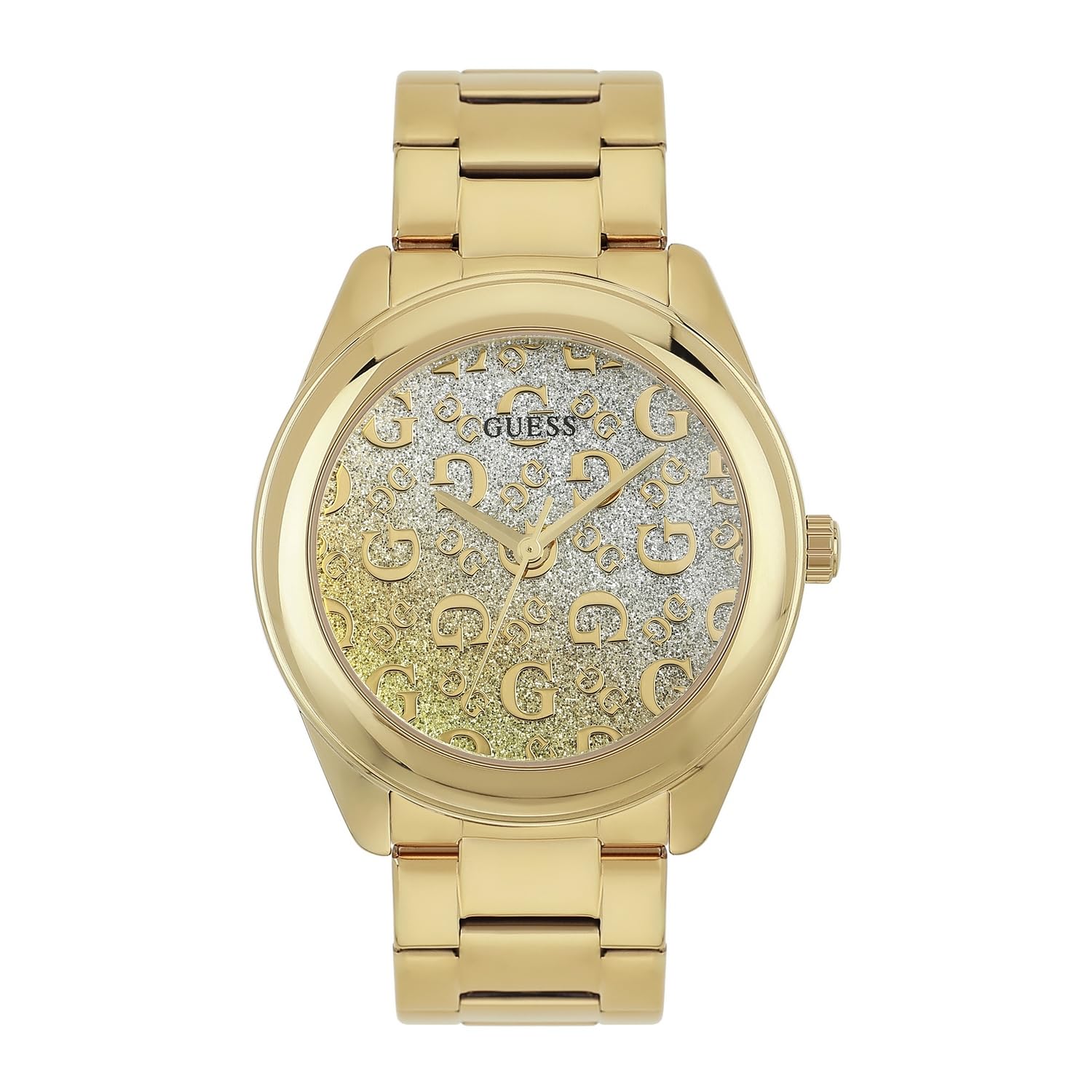 GUESS Stainless Steel Analog Gold Dial Womens Watch-U1402L2M (B0D8YN8RL5) Amazon Price History, Amazon Price Tracker