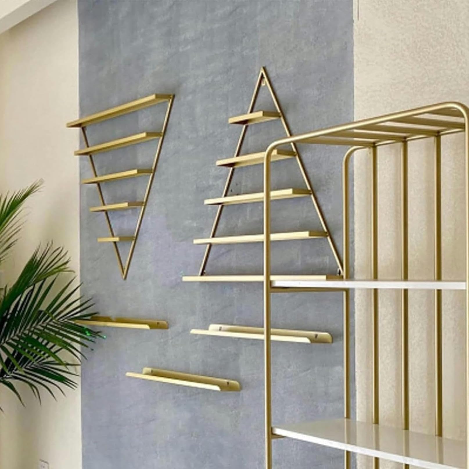 Porta smalti da Parete in Metallo, espositore per Bottiglie, semplici espositori galleggianti per Cosmetici in Ferro per Salone di Bellezza, Negozio, Soggiorno, casa (Rosa)