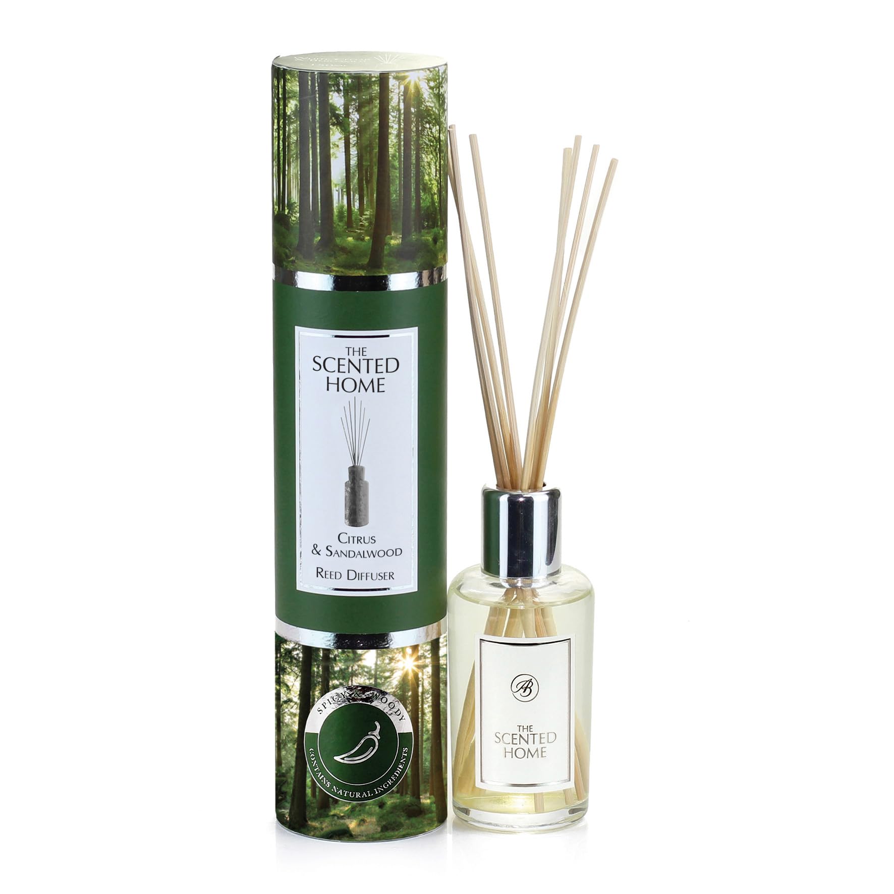 Ashleigh & Burwood Reed Diffuser Air Freshener for Home | The Scented Home Citrus & Sandalwood Fragrance Oil Diffuser | Lasts up to 3 Months | 150ml