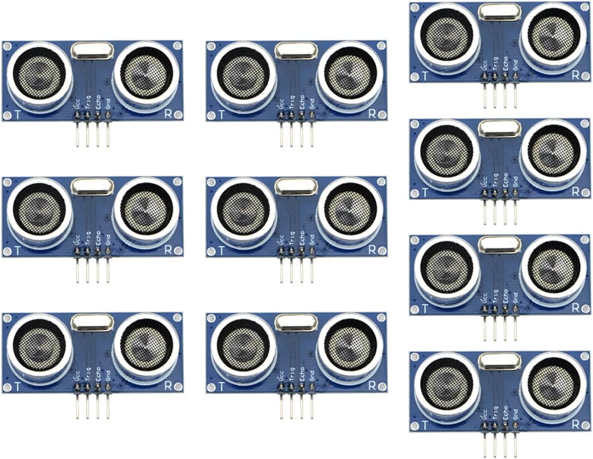 Besomi Electronics Ultrasonic Module HC-SR04 Distance Sensor For Arduino (10) - Ideal for Robotics, IoT, and Automation Applications - Compatible with Arduino, Raspberry Pi, ESP8266, and More.