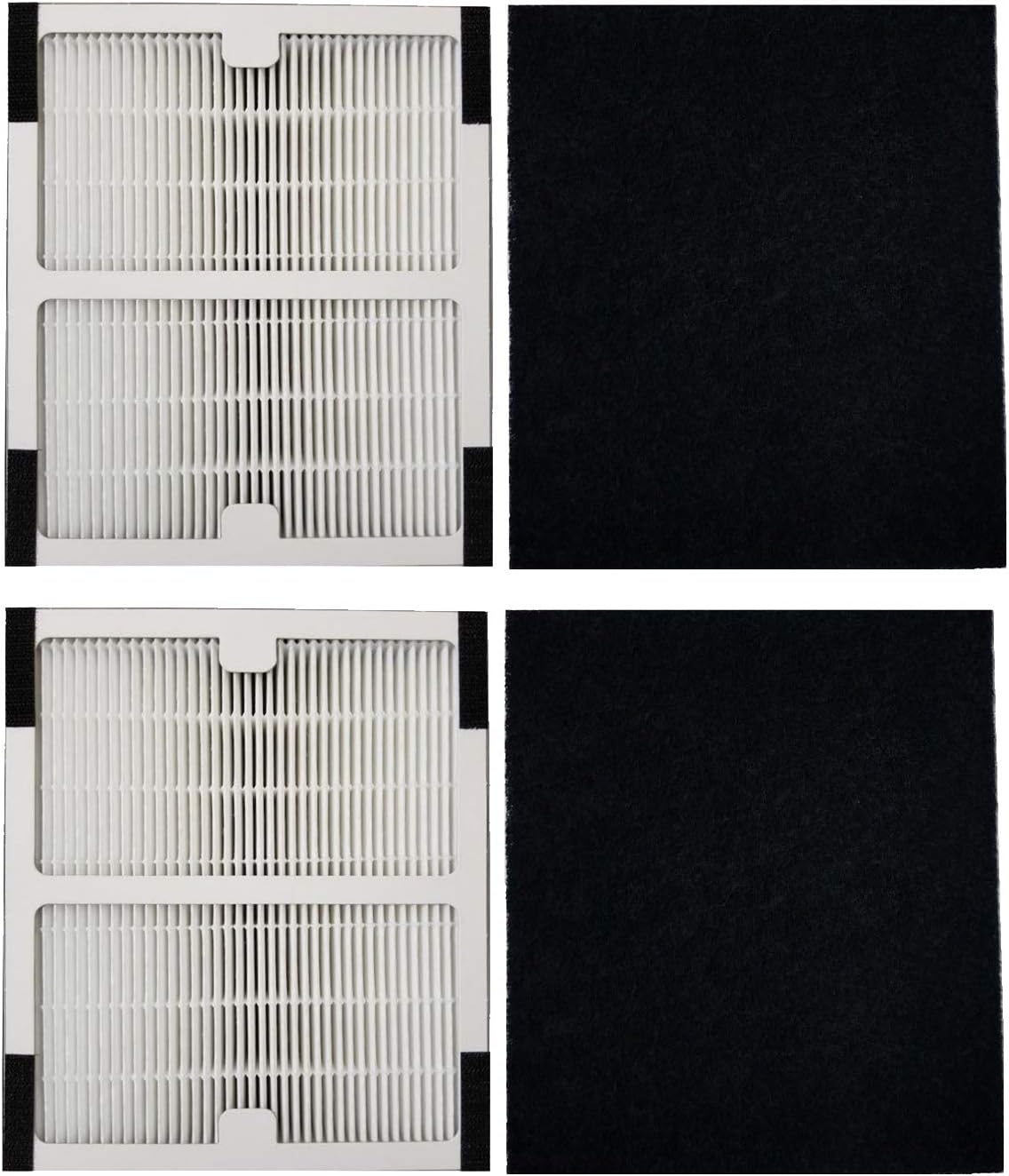 Replacement Idylis Air Purifier Filter B - 2 Pack Hepa & Carbon Filter Set for Idylis Air Purifiers Idylis IAP-10-125,IAP-10-050,IAP-10-150,AC-2125,AC2126,AC-2126 Model # IAF-H-100B