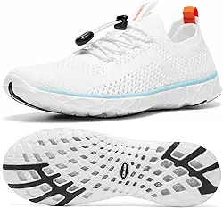 Sapatos aquáticos femininos estilosos, tênis de caminhada com suporte de arco, melhor para esportes aquáticos, viagens e caminhadas