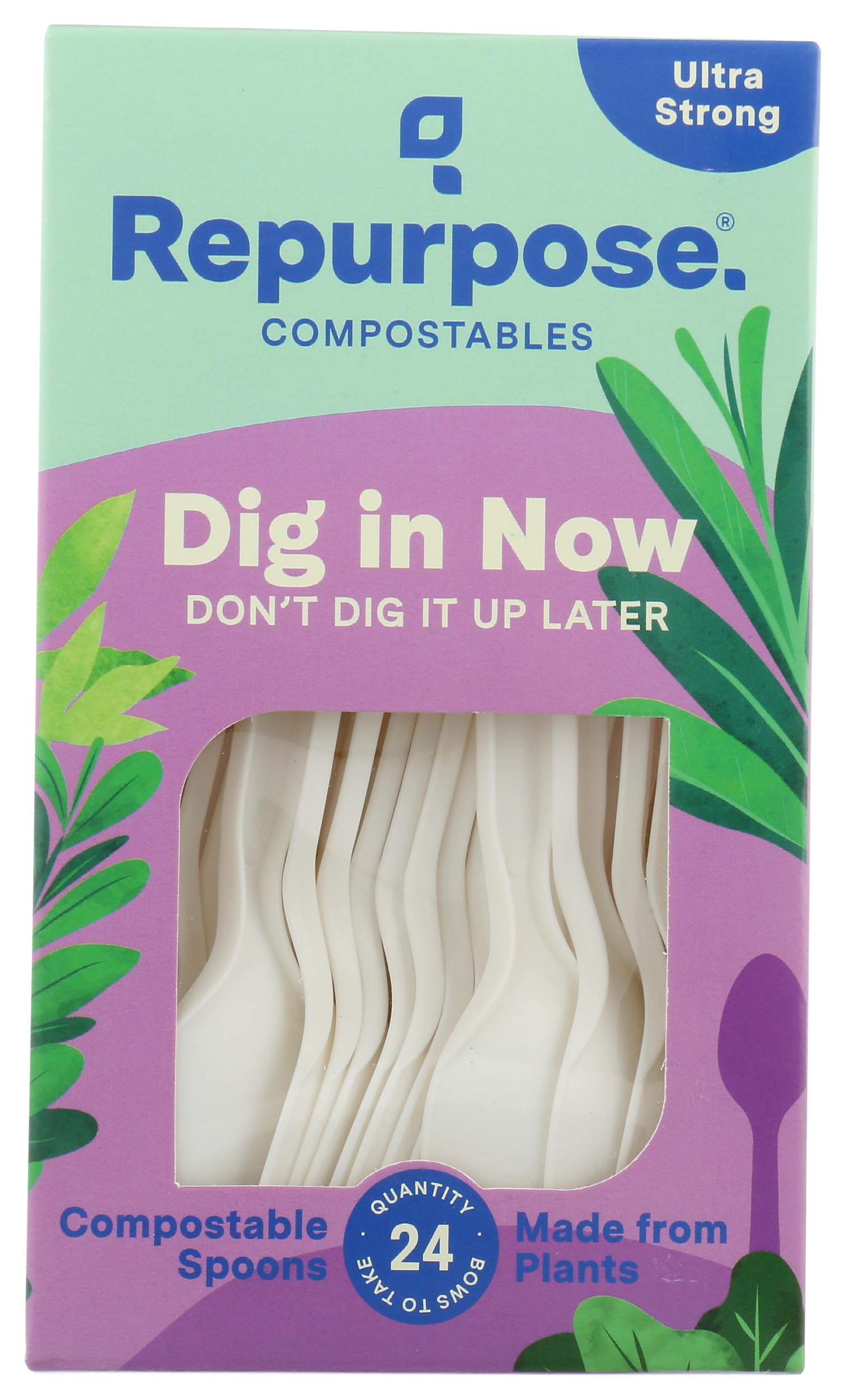 Repurpose 855995003075 Disposable Tableware, Off-White