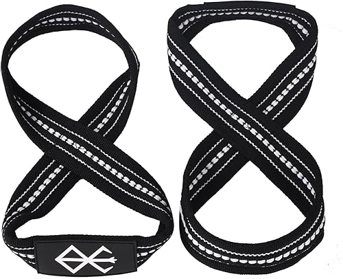 Miniatura 2 de Berserk Figure 8 Lifting Straps For Deadlift, Heavy Duty Wrist Straps For Weightlifting Women Men, Gym Workout Hand Cuff Grips Support For