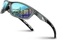 Vista 12 de RIVBOS RB833 - Lentes de sol polarizados, unisex, con protección contra rayos ultravioleta, para deportes, pesca, conducción y ciclismo
