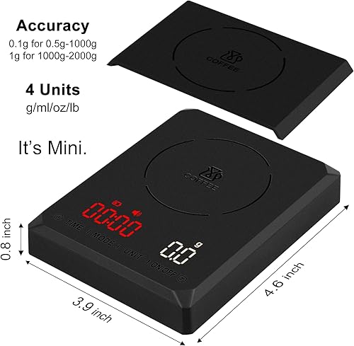 Miniatura 2 de Fuzion Báscula digital de cocina, 5000 g11 lb x 0.1 oz, báscula digital de peso gramos y onzas para pérdida de peso, cocinar y hornear, 5 unidades