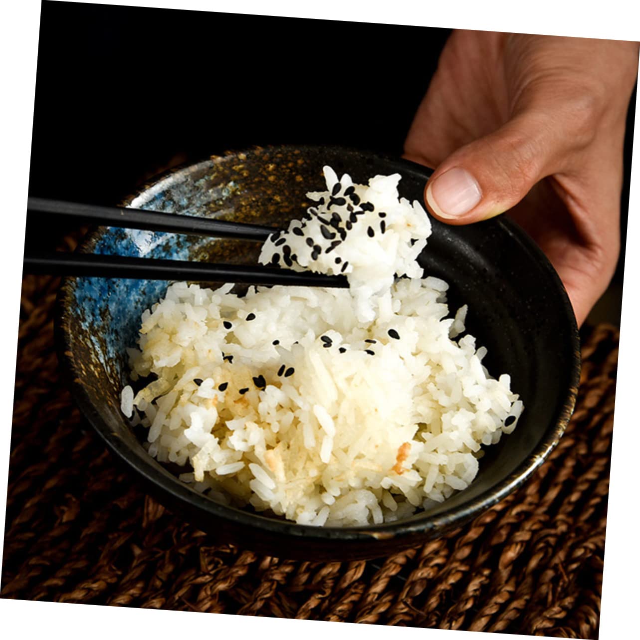 Mikinona Tazón de Ramen de Cerámica Japonesa, 4 Piezas para Sopa y Arroz