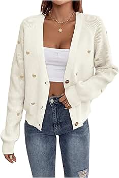 GORGLITTER Damen Strickjacke Transparent - Eleganter Crop Cardigan Mit Schleife