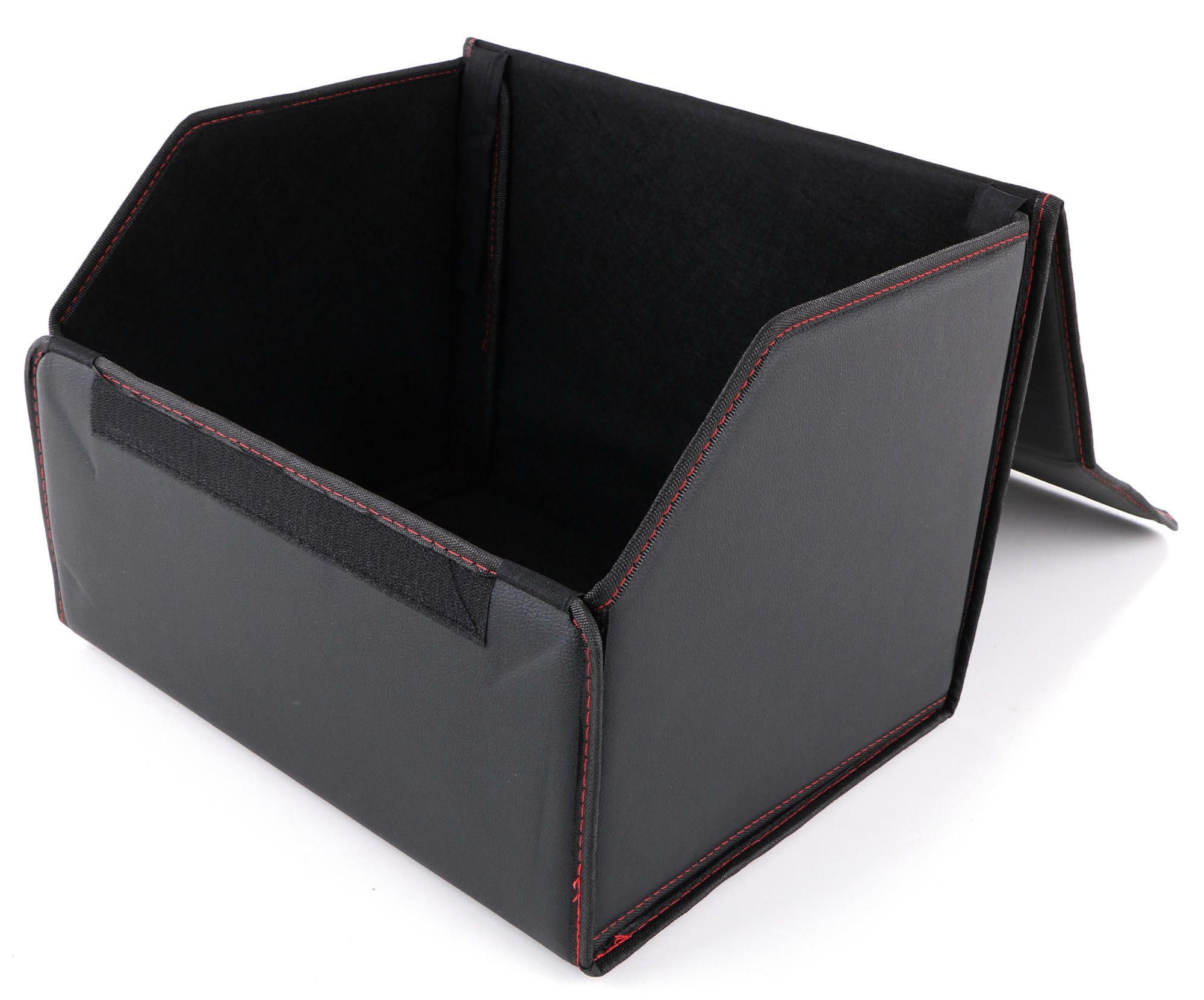 CAR COMPACT LEATHER M | Organizer do bagażnika samochodu | 1 przegroda, składany, z pokrywą