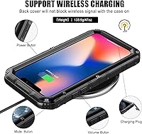 Vista 7 de Mitywah Funda impermeable para iPhone 11 Pro, resistente grado militar, a prueba de golpes, protección de pantalla integrada, resistente y gruesa