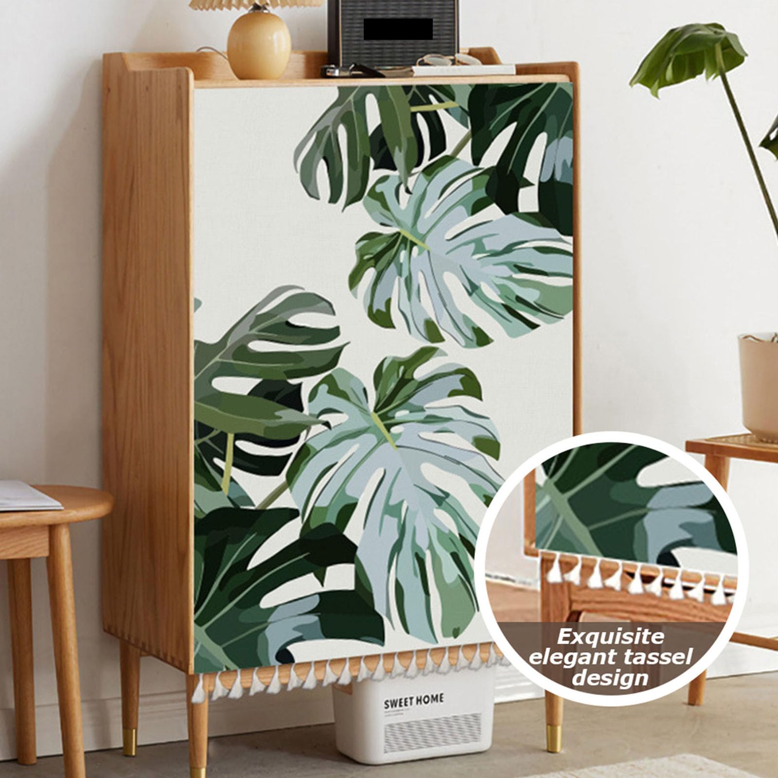 Odot Keukengordijn, stofdicht, bloemenstijl, korte gordijnen zonder boren, klein raamgordijn, ondoorzichtig, binnengordijnen voor keukenkast, onder de gootsteen (zwart wit, 130 x 80 cm