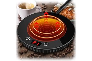 Electric Coffee Mug Warmer, Cordless 2 Temperature & 1-12H Auto Shut-Off