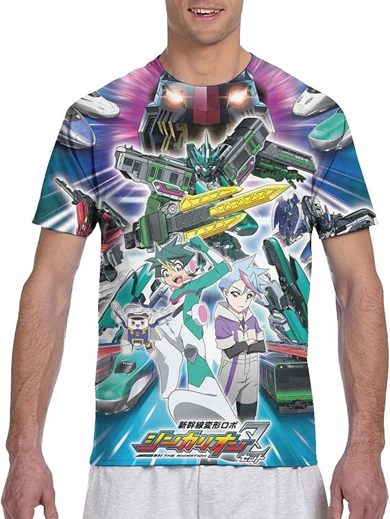 Amazon Co Jp 新幹線変形ロボ シンカリオン 1 カジュアル Tシャツ 春と夏の秋 半袖 衣装 トレーナー 日常 シャツ 男女兼用 半袖 子供服コスチューム ファッション潮流 半袖 上着 ティーシャツショートスリーブ ファッション