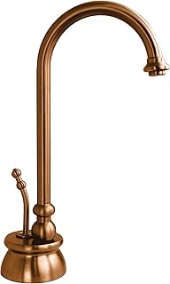 Westbrass D261-NL-11 10" Calorah 1-Handle Hot Water Dispenser Faucet (Tank Sold Separately), Antique Copper
