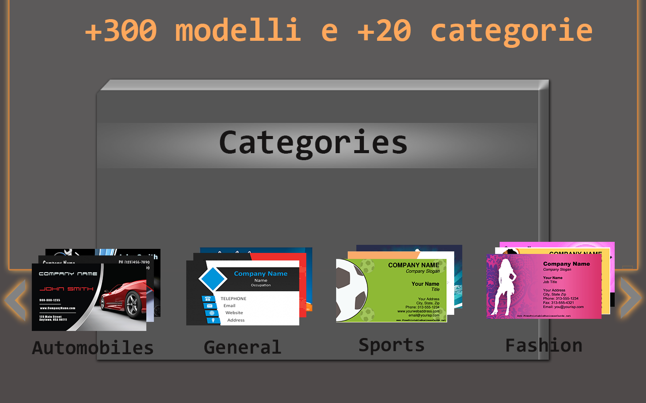 Visita gratuita e modello di business Card Maker Pro app su Amazon