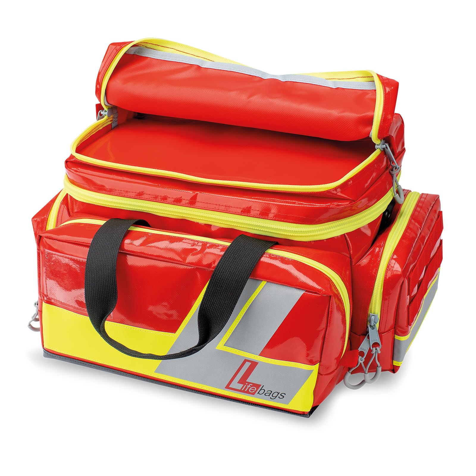 Söhngen Lifebag M (Erste Hilfe Rucksack für den Sport, Farbe rot, bestückt, Erste-Hilfe-Kit, Notfallausrüstung) 0405050