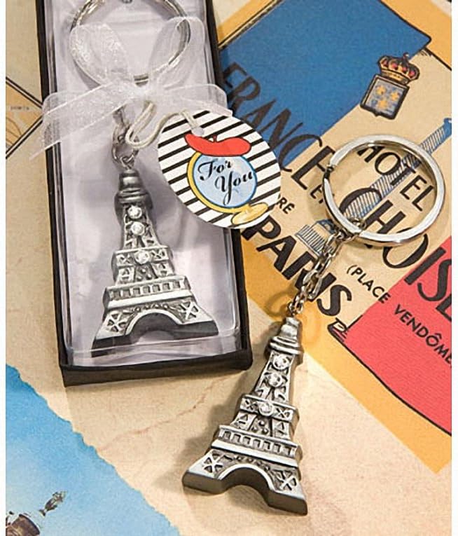 HotRef Love in Paris Collection Eiffel Tower Key Chain Favors