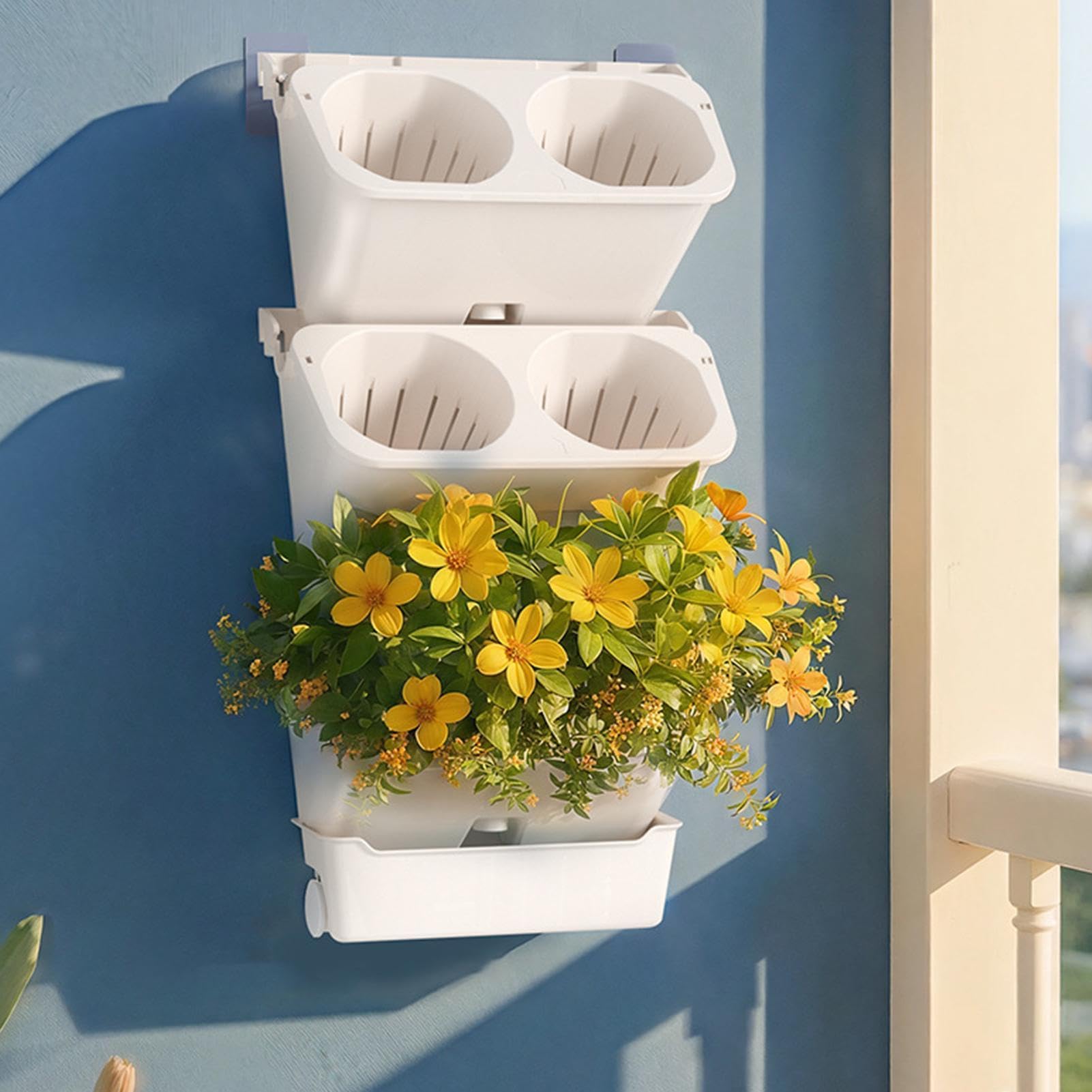 Jardinière murale verticale auto-arrosage pour l'intérieur