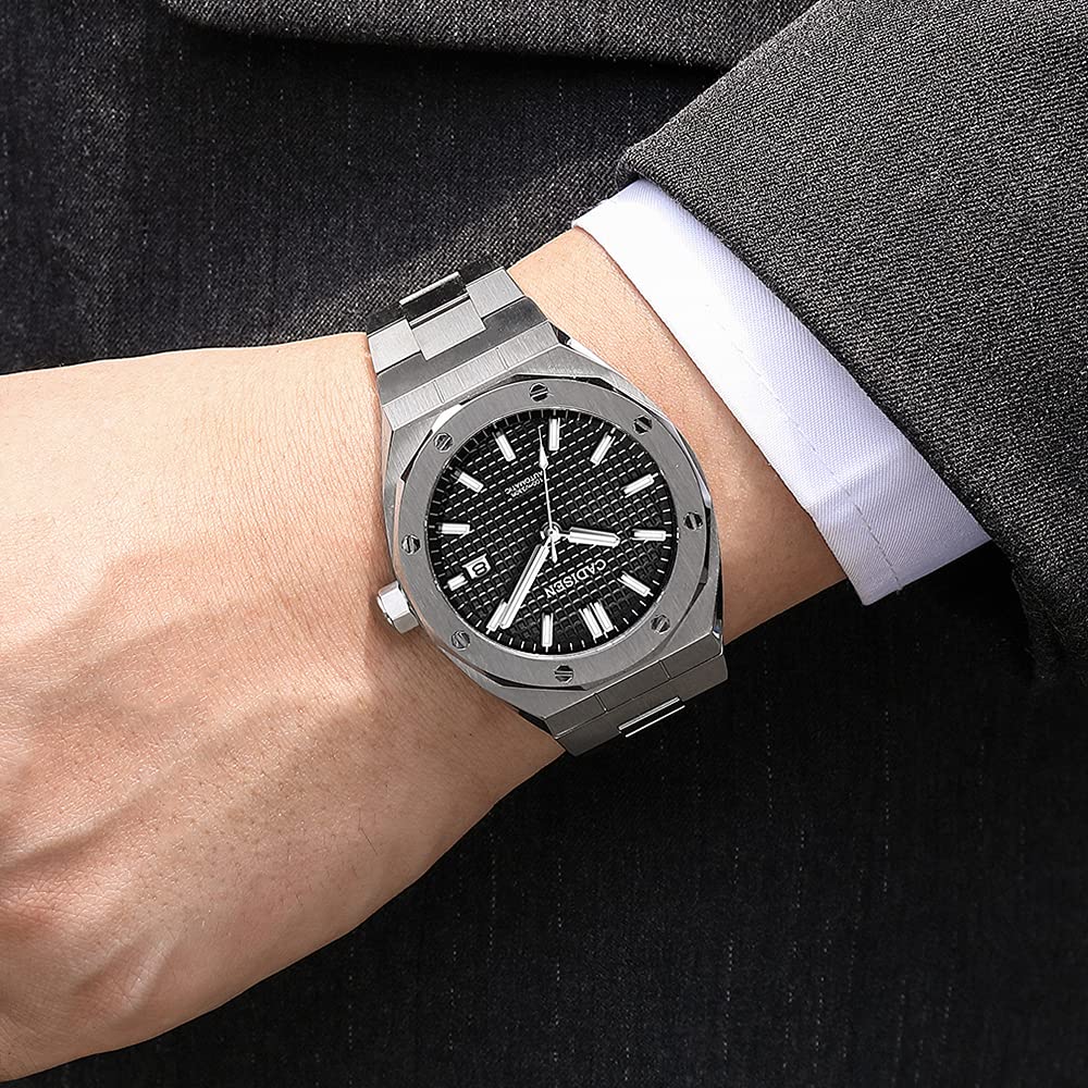 CADISEN - Reloj automático para Hombre con Cristal de Zafiro Impermeable a 100 m