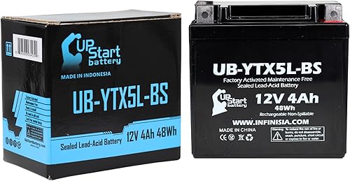 Repuesto para Honda CRF250X 250CC 2008 activado de fábrica, sin mantenimiento, batería de motocicleta - 12V, 4Ah, UB-YTX5L-BS