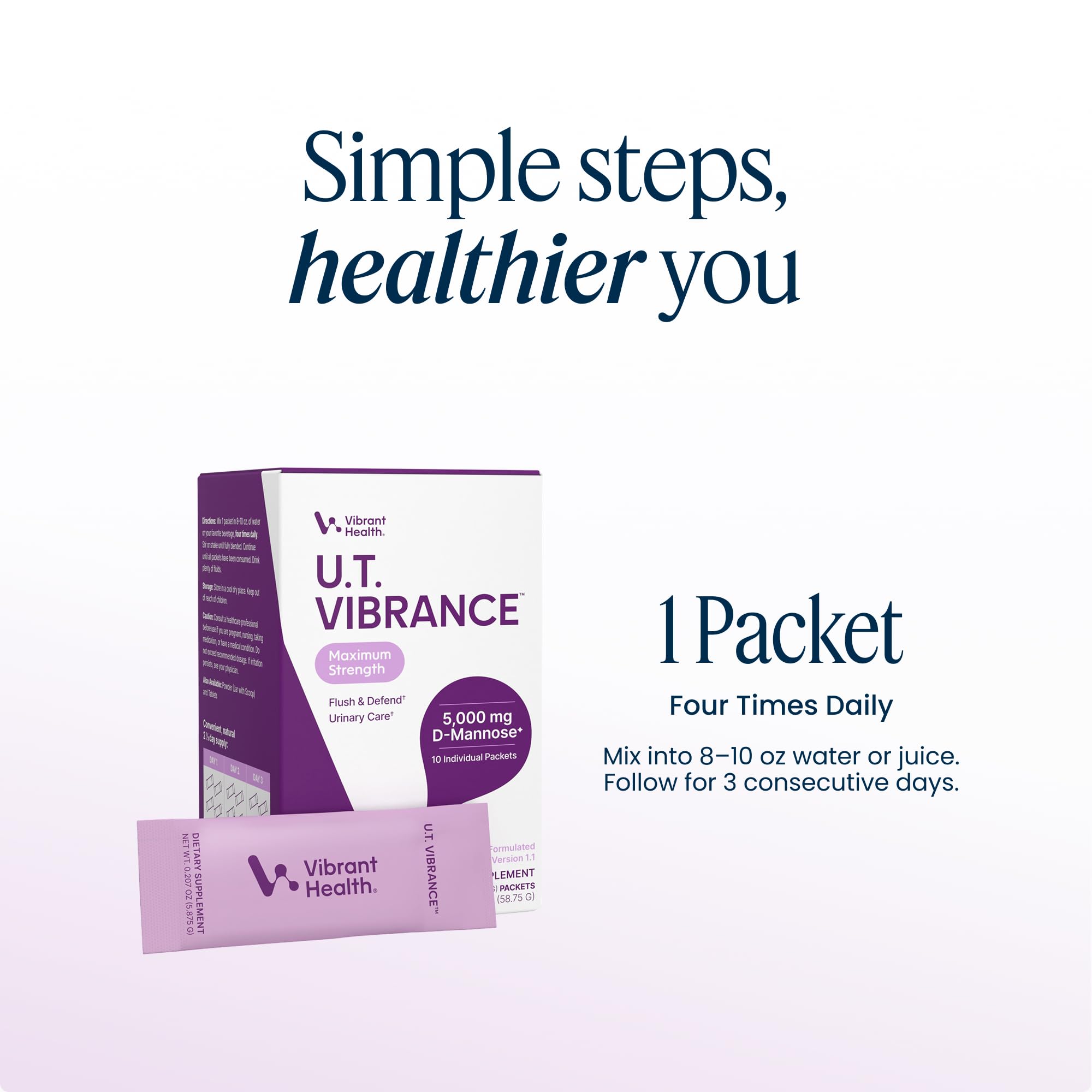 Vibrant Health U.T. Vibrance Stick Packs, 5000 mg D-Mannose — Amazon image 9