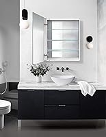 Vista 6 de Krugg Botiquín Montaje en superficie o empotrado Bisagra Blum de cierre suave de 170 grados (24 x 30 pulgadas)