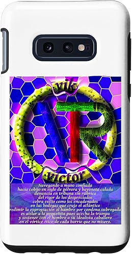 Galaxy S10e VICTOR Mosaic name with a dedicated poem or quote. Case