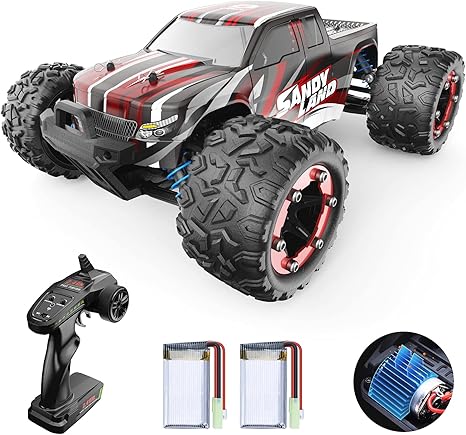 Amazon Deerc ラジコンカー オフロード 4wd 高速 40km H こども向け Rcカー 1 18 リモコンカー 2 4ghz無線操作 四輪駆動 競技可能 レーシング 40分間走れ バッテリー2個付き 乗り越え おもちゃ 贈り物 日本国内認証済み 9300 ラジコン ドローン 通販