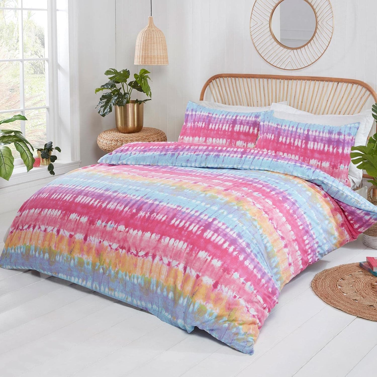 Rapport Home Tie Dye Cotton Duvet Set By Rapport from B&Q