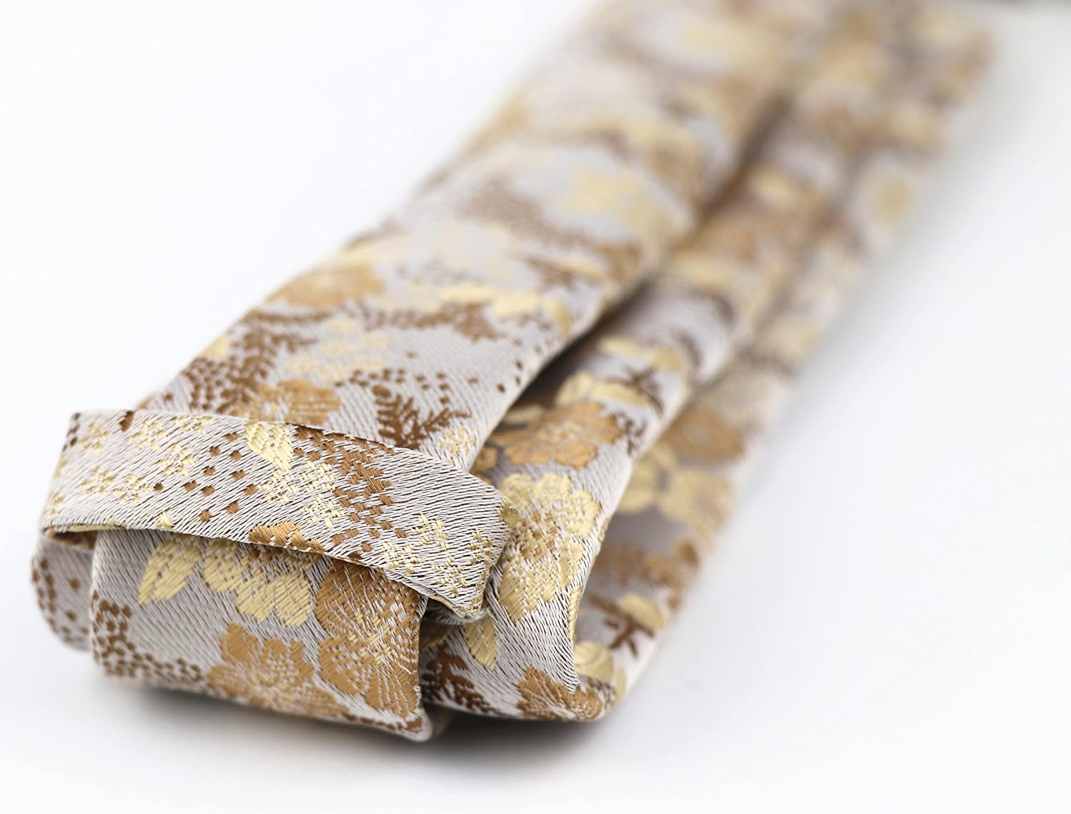 Kihatwin Mens Skinny Novelty Small Floral Cravat Ties Luxury Pattern Wedding Self Necktie