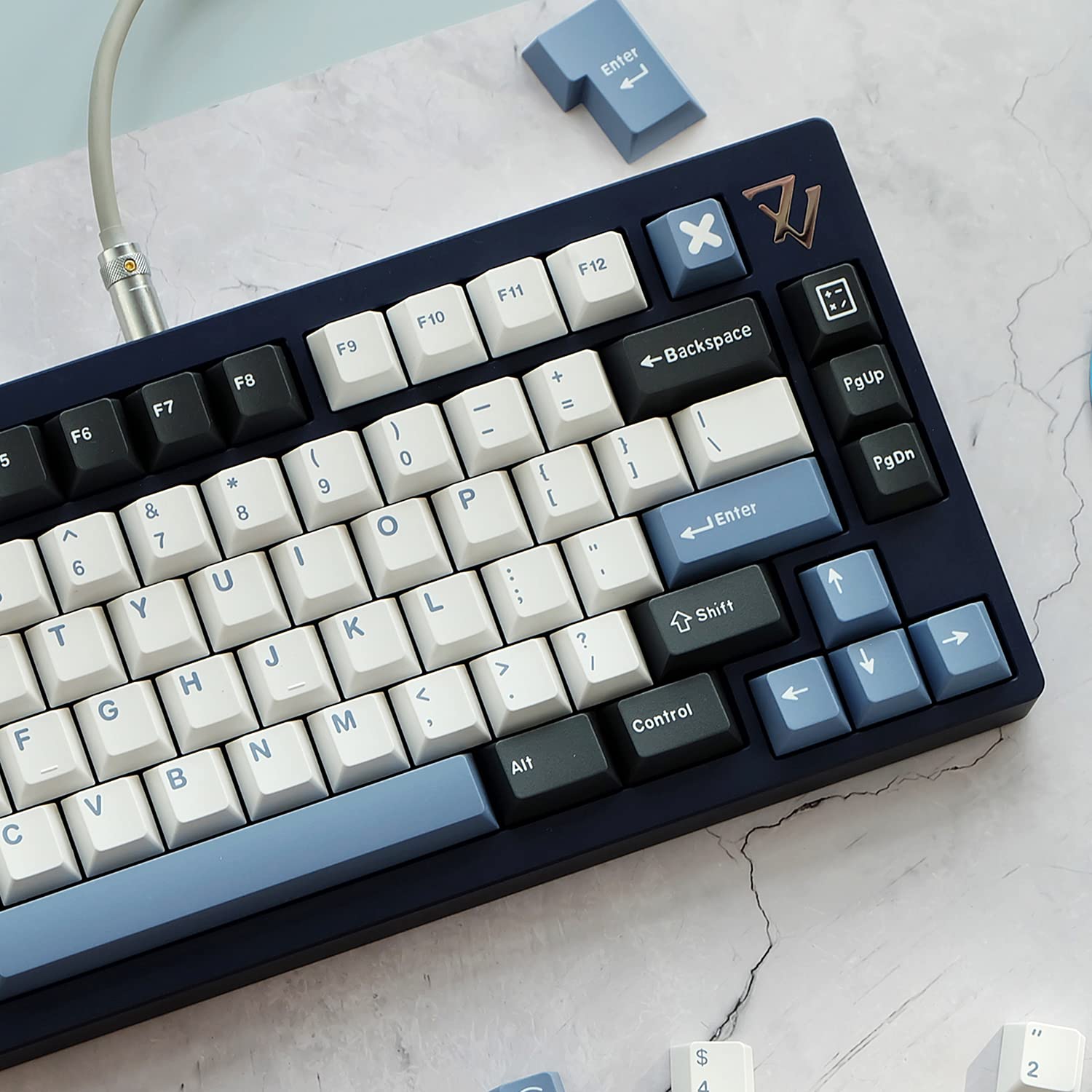 Arctic Keycaps 171 Keys ABS Doubleshot Keycaps Cherry Profile Arctic