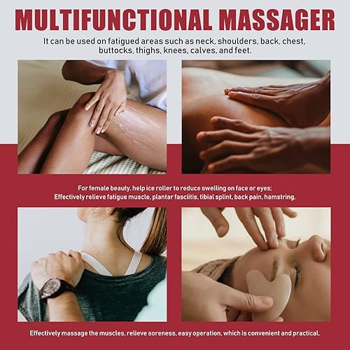 Miniatura 5 de Beaupretty Masajeador de manos para pies, masajeador facial, masajeador de rodamiento facial, masajeador corporal, herramienta de masaje muscular,