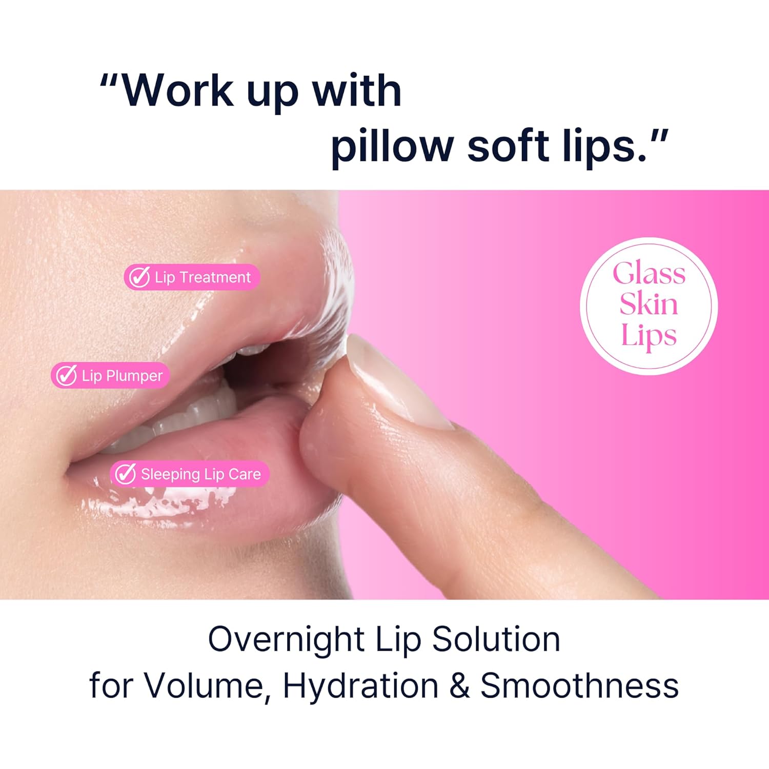 Perfect Sleep Lip Collagen 0.50fl.oz, Intensive Collagen Lip Sleeping Mask Infused with Peptides, Rice Protein & Willow Bark Extract for Overnight Plumping, Repairing & Smoothing, Korean Lip Treatment