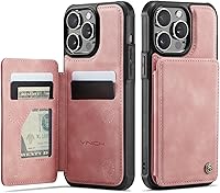 Vista 47 de Vinich Funda tipo cartera para iPhone 11 con soporte para tarjetas, bloqueo RFID, ranuras de crédito, función atril, a prueba de golpes, para Negro