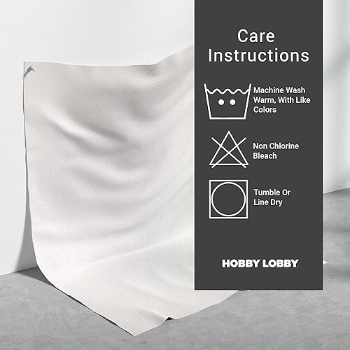 Miniatura 4 de Hobby Lobby Tela de lona de pato blanco (1 yarda), tela precortada ligera para coser ropa, artículos para el hogar y otros accesorios