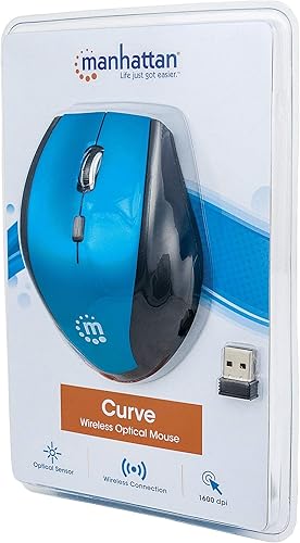 Miniatura 6 de Manhattan Curve 179294 - Ratón óptico inalámbrico con gestión automática de energía para portátiles y computadoras