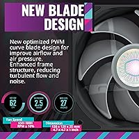 Vista 3 de Cooler Master MasterLiquid ML360L ARGB V2, Close-Loop AIO CPU Liquid Cooler, Gen3 Dual Chamber Pump, 360mm Radiator, SickleFlow 120 PWM ARGB, AMD