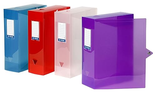 Viquel Class Docs Propyglass Lot de 4 Boîtes de Classement