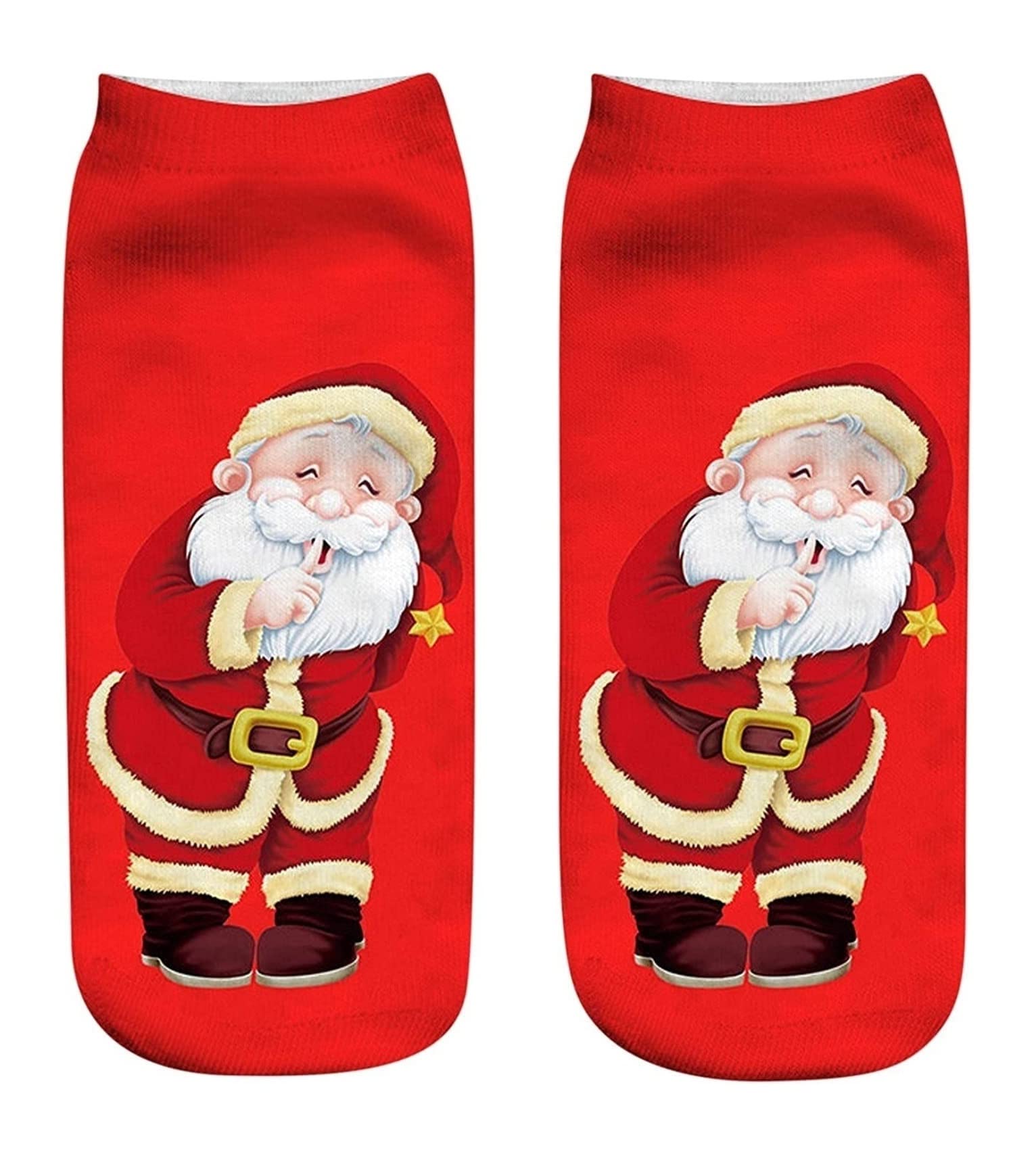 Skarpety 4 Pary Śmieszne Skarpetki Do Kostek Świąteczne Krótkie Skarpetki Skarpetki Z Głębokim Wycięciem Wygodne Na Co Dzień Unisex Wygodne Skarpetki
