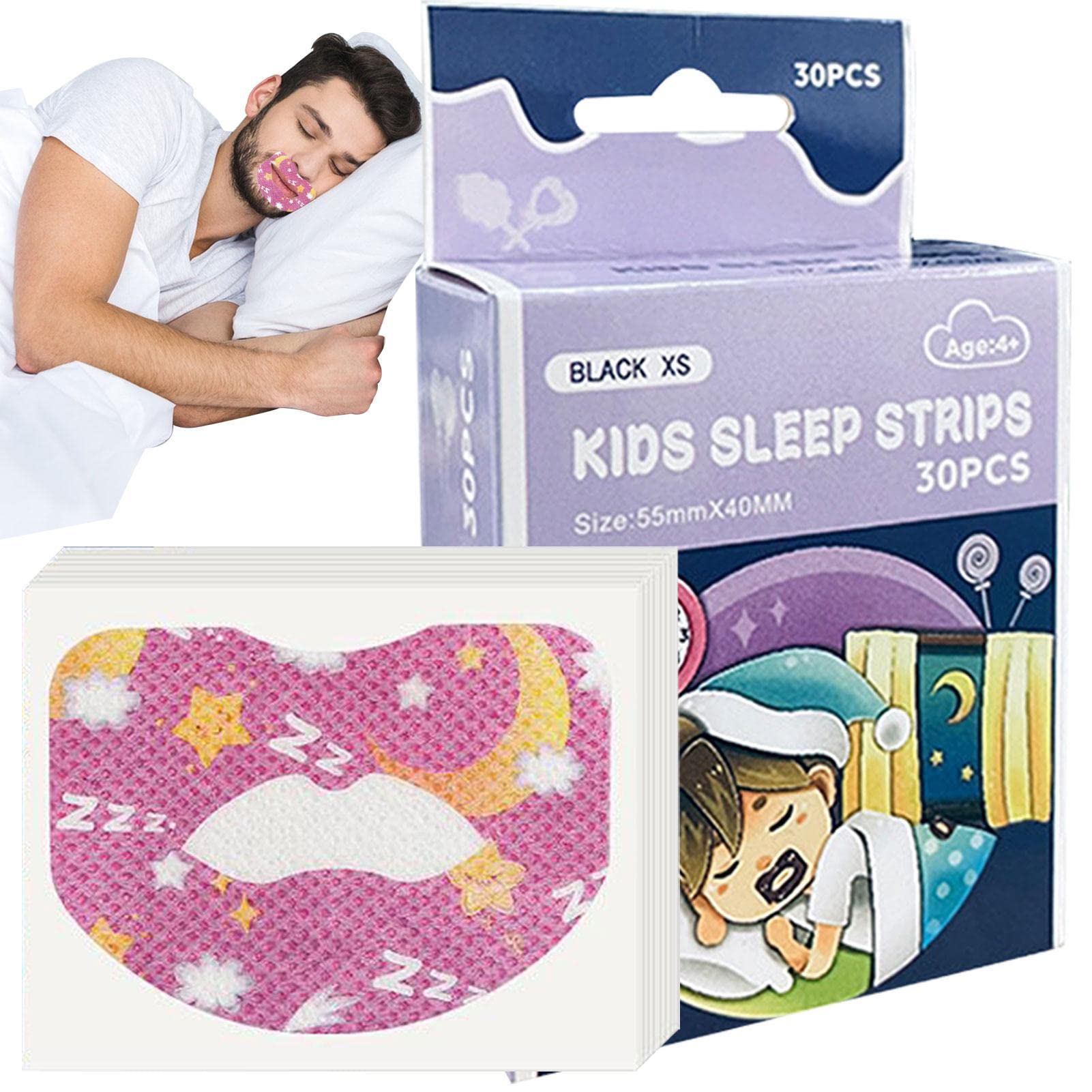 Snore Strips, Non-woven Fabric Mouth Tape for Snoring | Anti-Snoring Stickers for Improving Nighttime Sleeping and Relief Instant Snoring