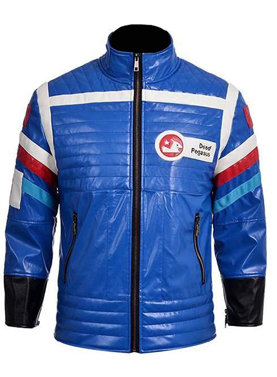 s My Chemical Romance Costume Chaqueta de cuero azul para hombre