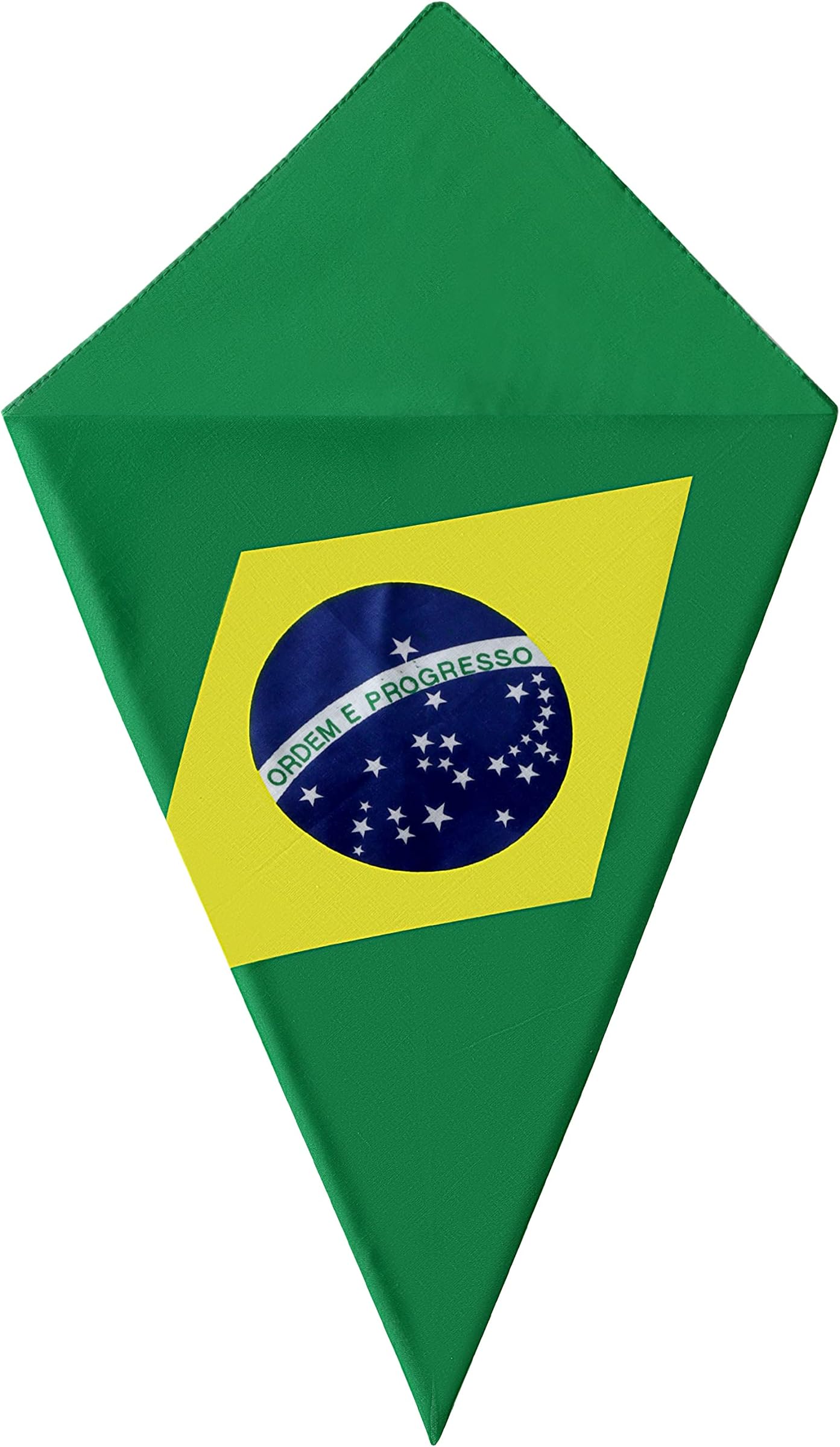 Brazil Flag Bandana Head Scarf Headbands Handkerchief Brazilian World Cup Cotton Bib Party Face Covering Headwear Mens Womens Unisex