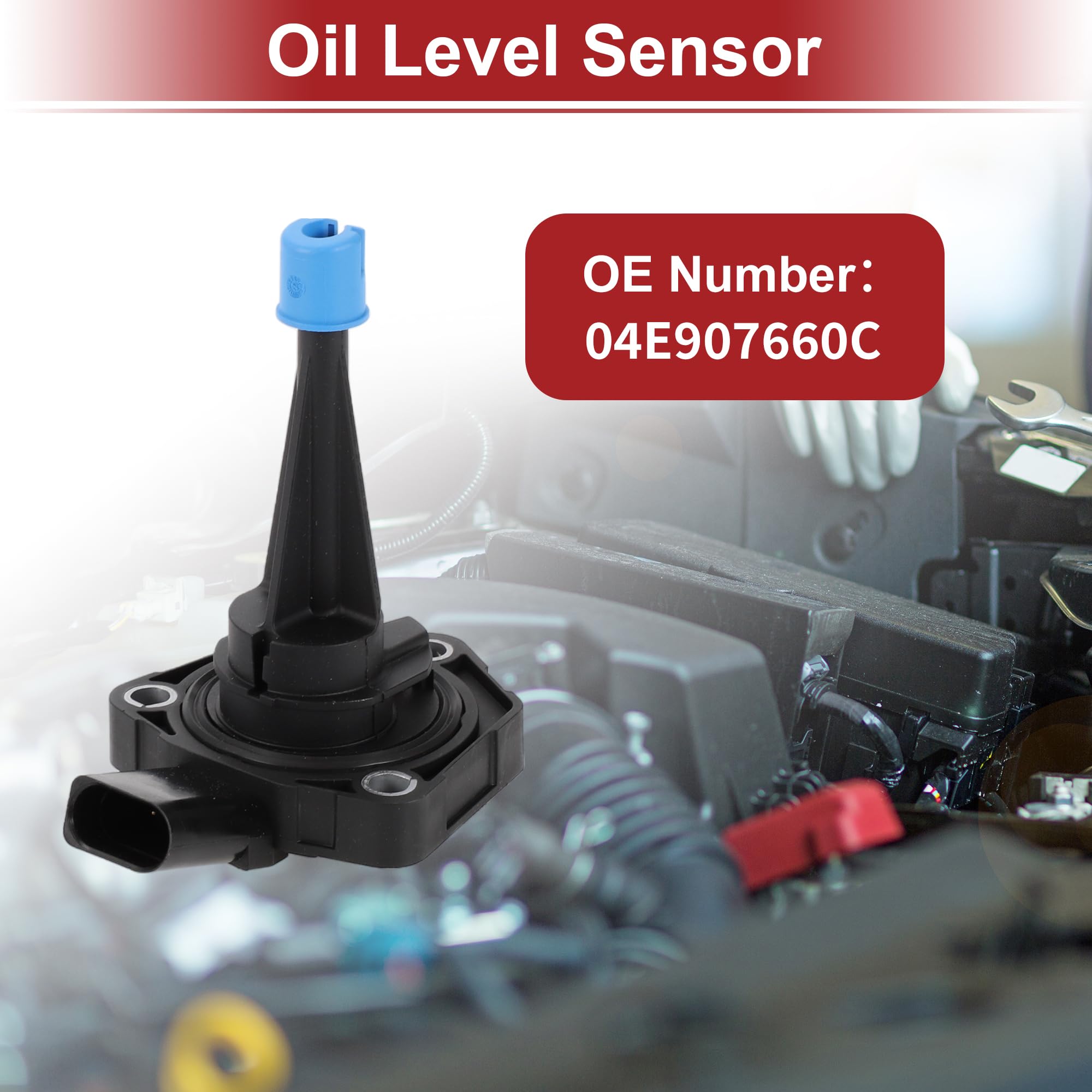 A ABSOPRO Sensor De Nivel De Aceite Del Motor Para VW Golf 20-21 1Pc