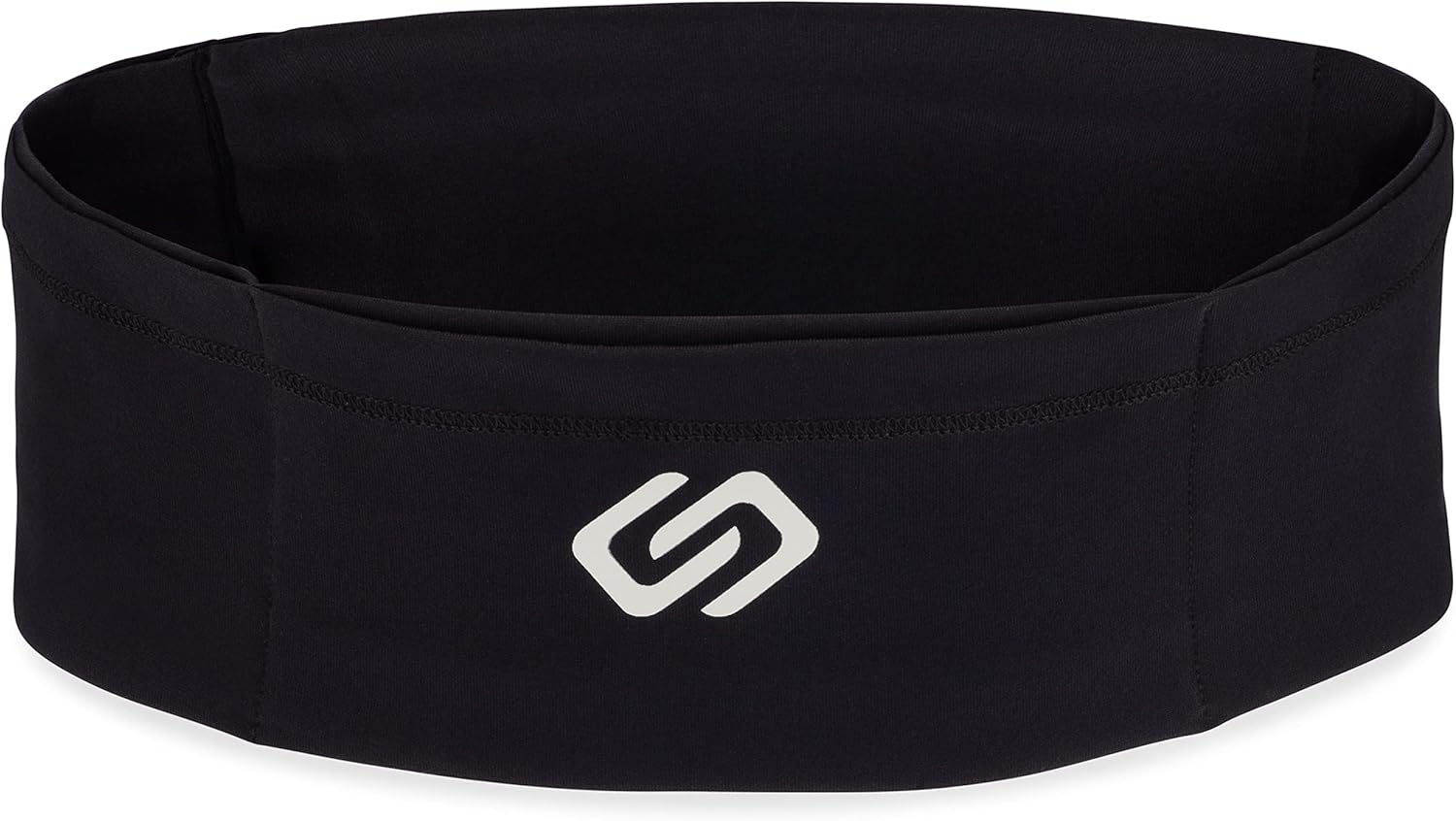 VersaSlim Running Belt, Travel Money and Passport Belt, Workout Waist Pack for Smartphones and Personal Items (Black, Large)